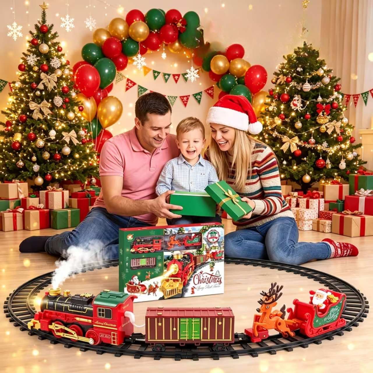 Battery-Powered Christmas Train, RailTrain - Image 8
