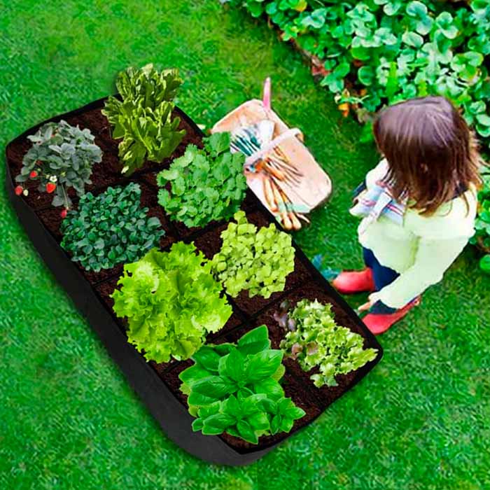 The portable garden bed is made of soft, thin and breathable material!