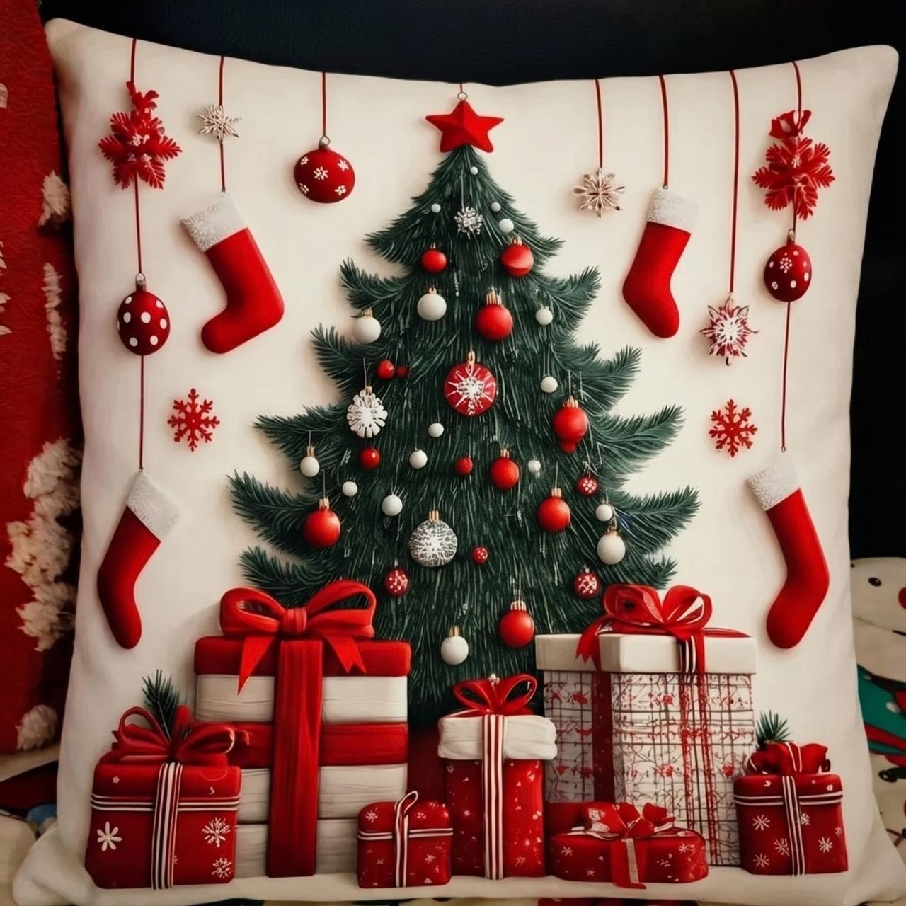 Christmas cushion covers (4 pieces), RedXmass - Image 10
