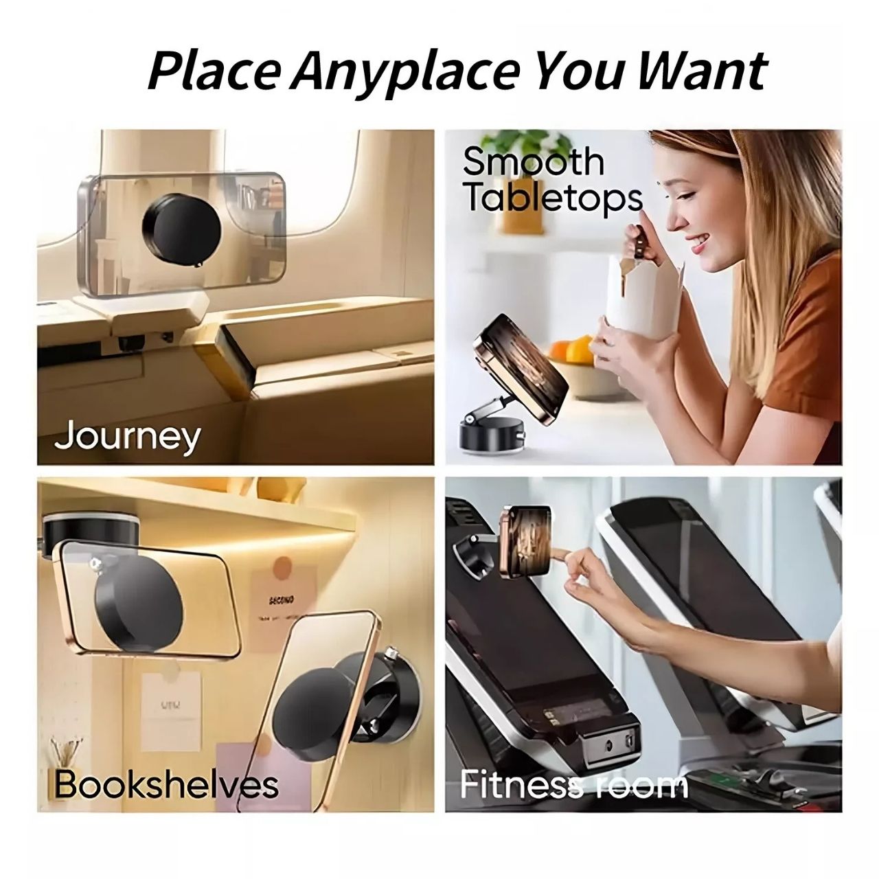 RingMag, universally adjustable magnetic phone holder with vacuum suction cup - Image 7