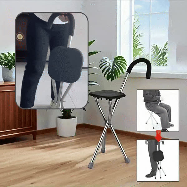Folding pole with integrated seat, STAPS - video
