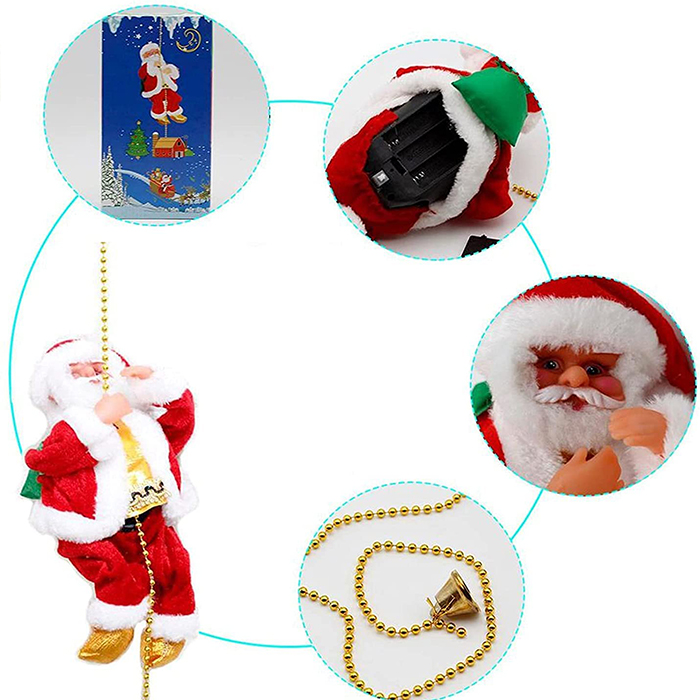 SantaStar, Santa Claus, playing music and climbing a rope - Image 8