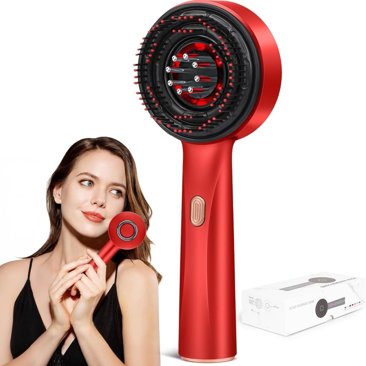 The brush reduces breakage and prevents split ends for silky soft hair.