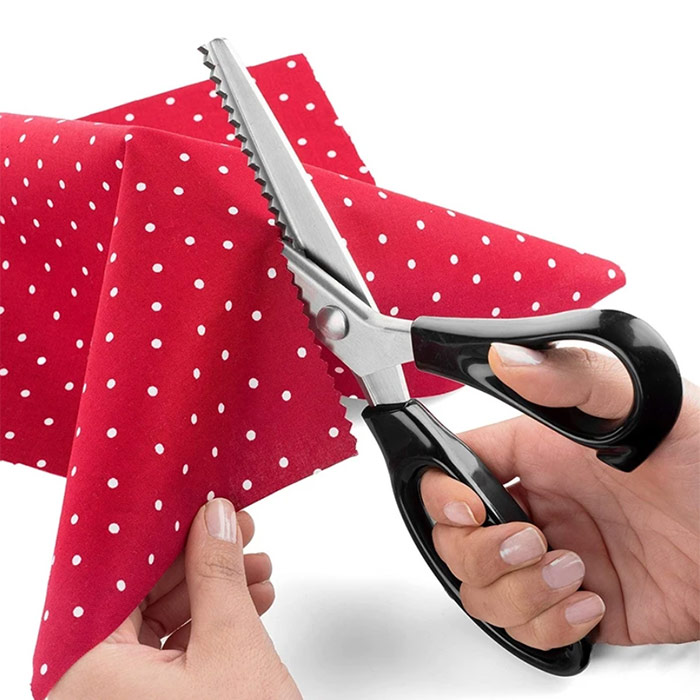 Professional zig-zag scissors are the perfect choice for creating!