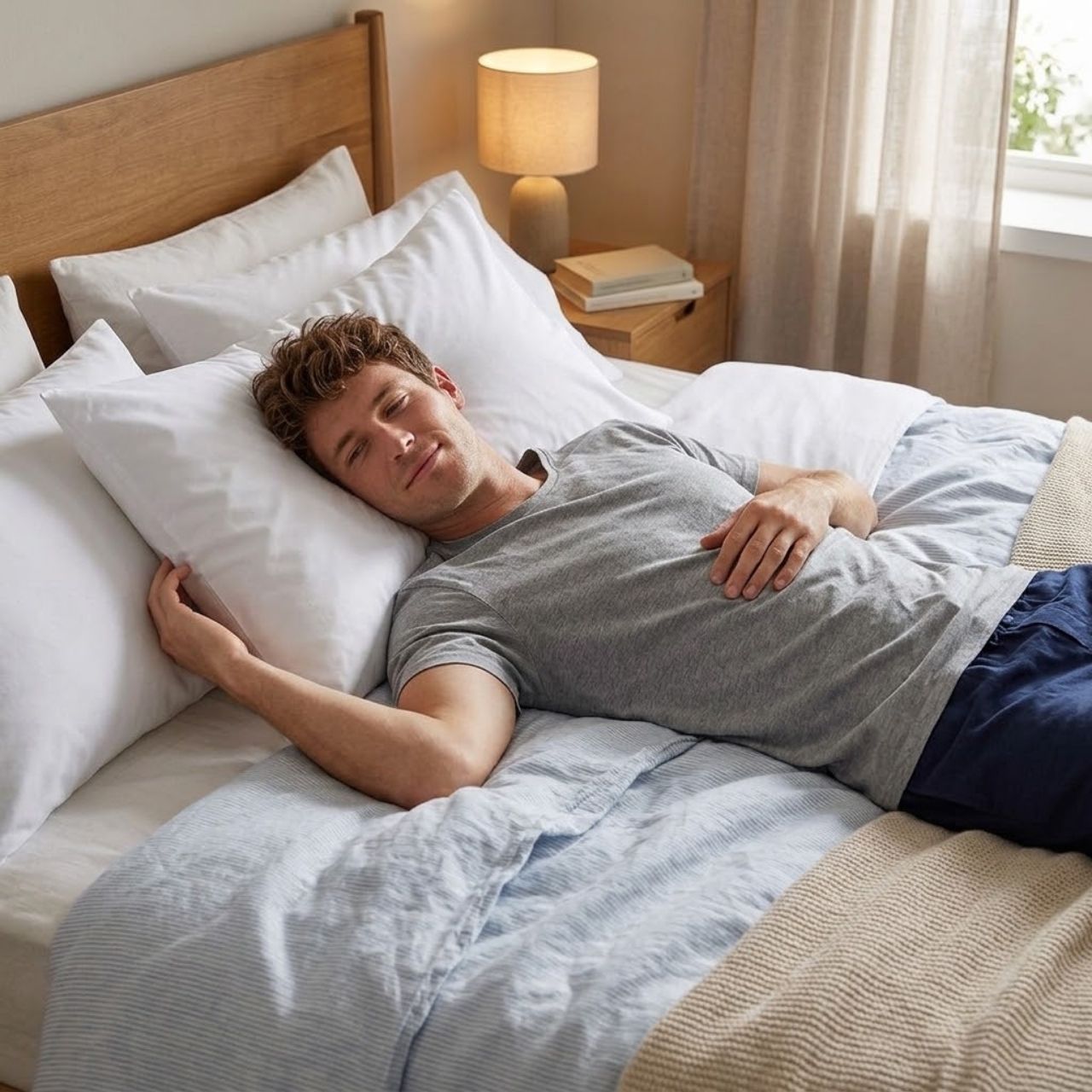 Ergonomic Pillow + Free Cotton Cover, SetComfy - Image 6