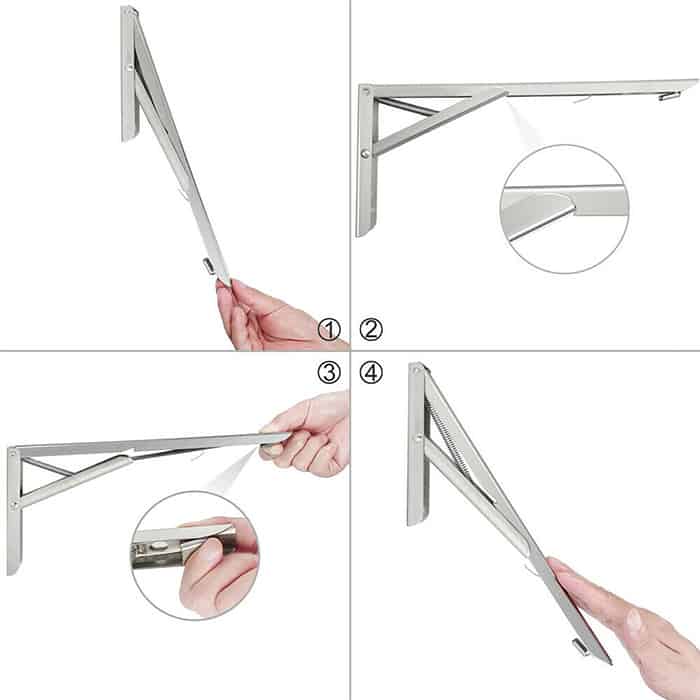 SimpleBracket, foldable shelf and furniture holder (2 pcs.) - Image 3