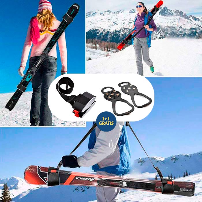 SkiBundle, ski carrying strap + universal crampons FREE - Image 2