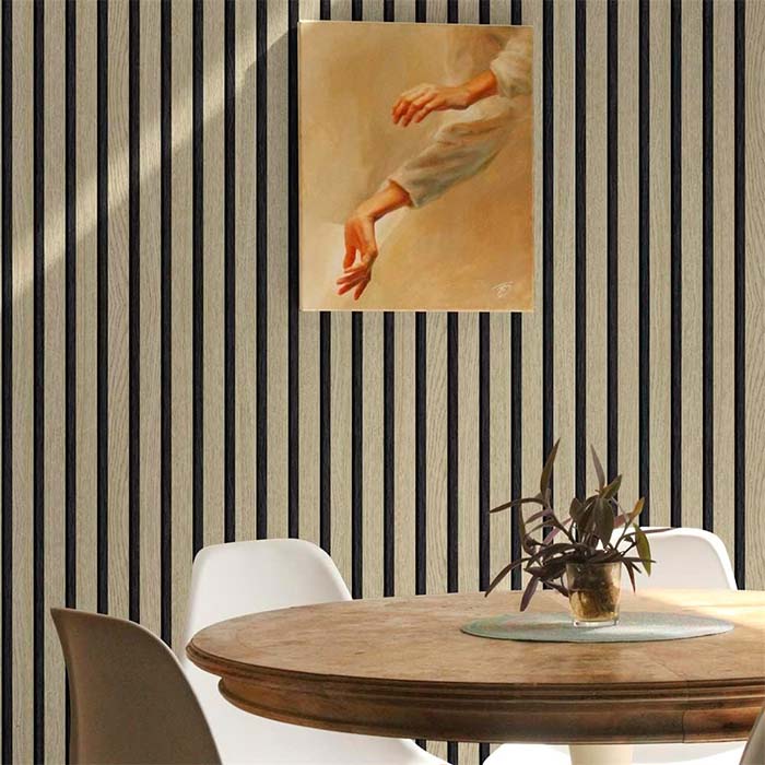 SlatWall, self-adhesive sticker with natural wood look (300 x 45 cm) - Image 5