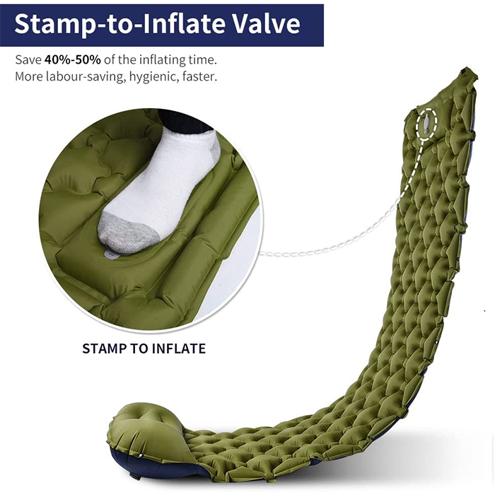The best materials make the mat significantly more comfortable, warm and stable than any other inflatable mattress!