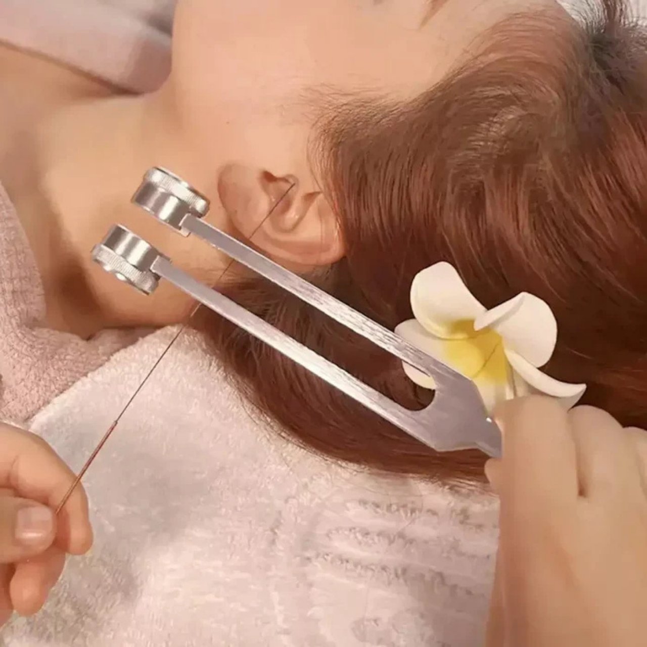 Using the fork stimulates the body's natural production of nitric oxide, which helps improve circulation and overall well-being.