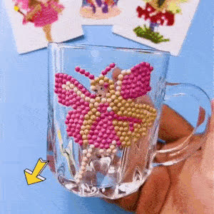 SparkleStickers, creative set for applying coloured diamonds to stickers - video
