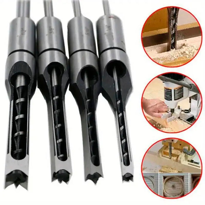 SquareDrill, wood hole drill bits (4 bits) - Image 5