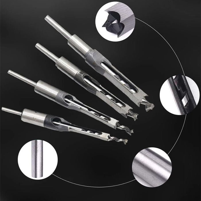 SquareDrill, wood hole drill bits (4 bits) - Image 1