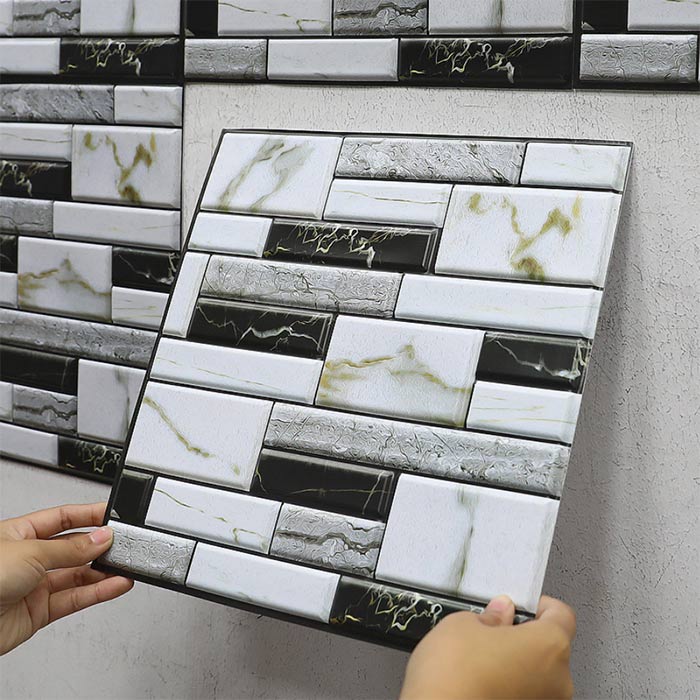 3D wallpapers have the realistic look of marble.