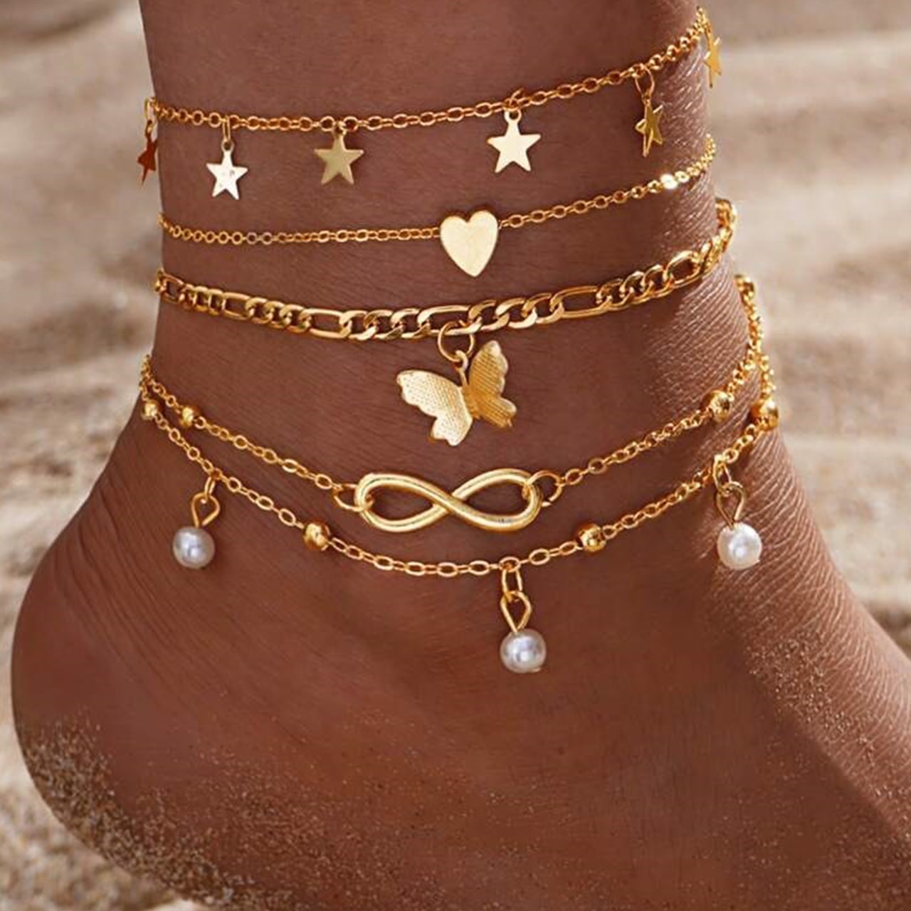 SummerSet, set of 4 leg bracelets - Image 7