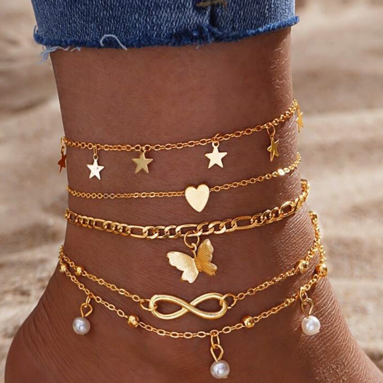 SummerSet, set of 4 leg bracelets - Image 8