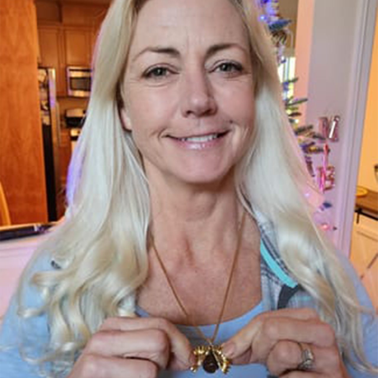 SunNecklace, necklace with sunflower motif and cute inscription - Image 5