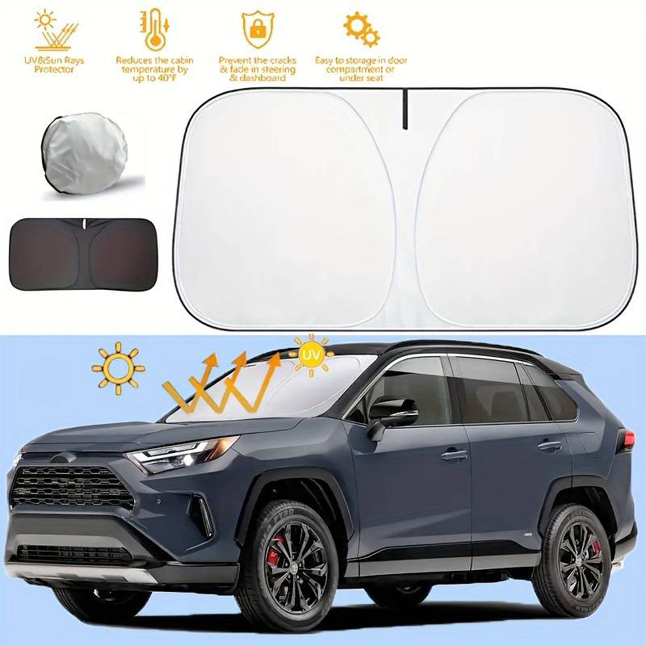 SunVisor, retractable car windscreen sunshade - Image 5