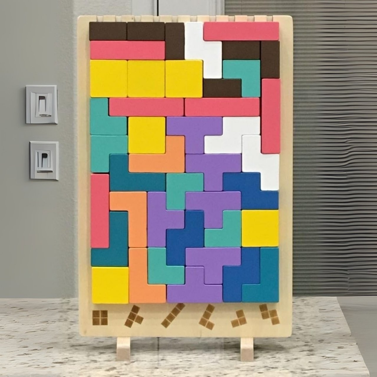 Tetris, wooden didactic toy - Image 2