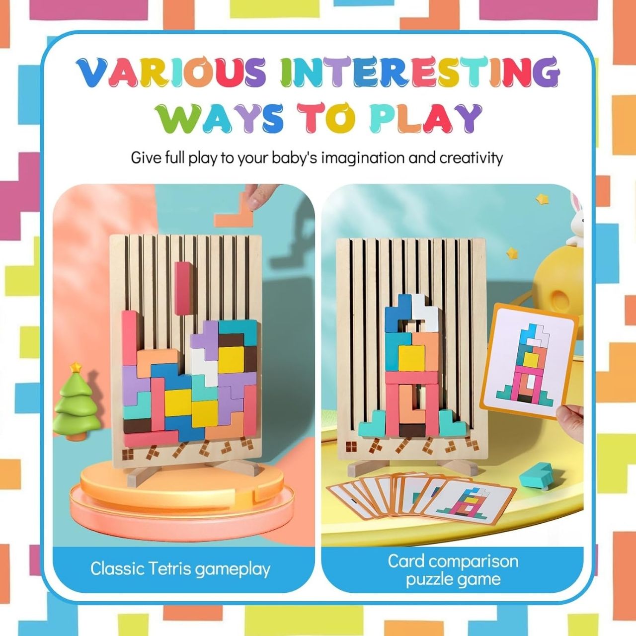 Tetris, wooden didactic toy - Image 6