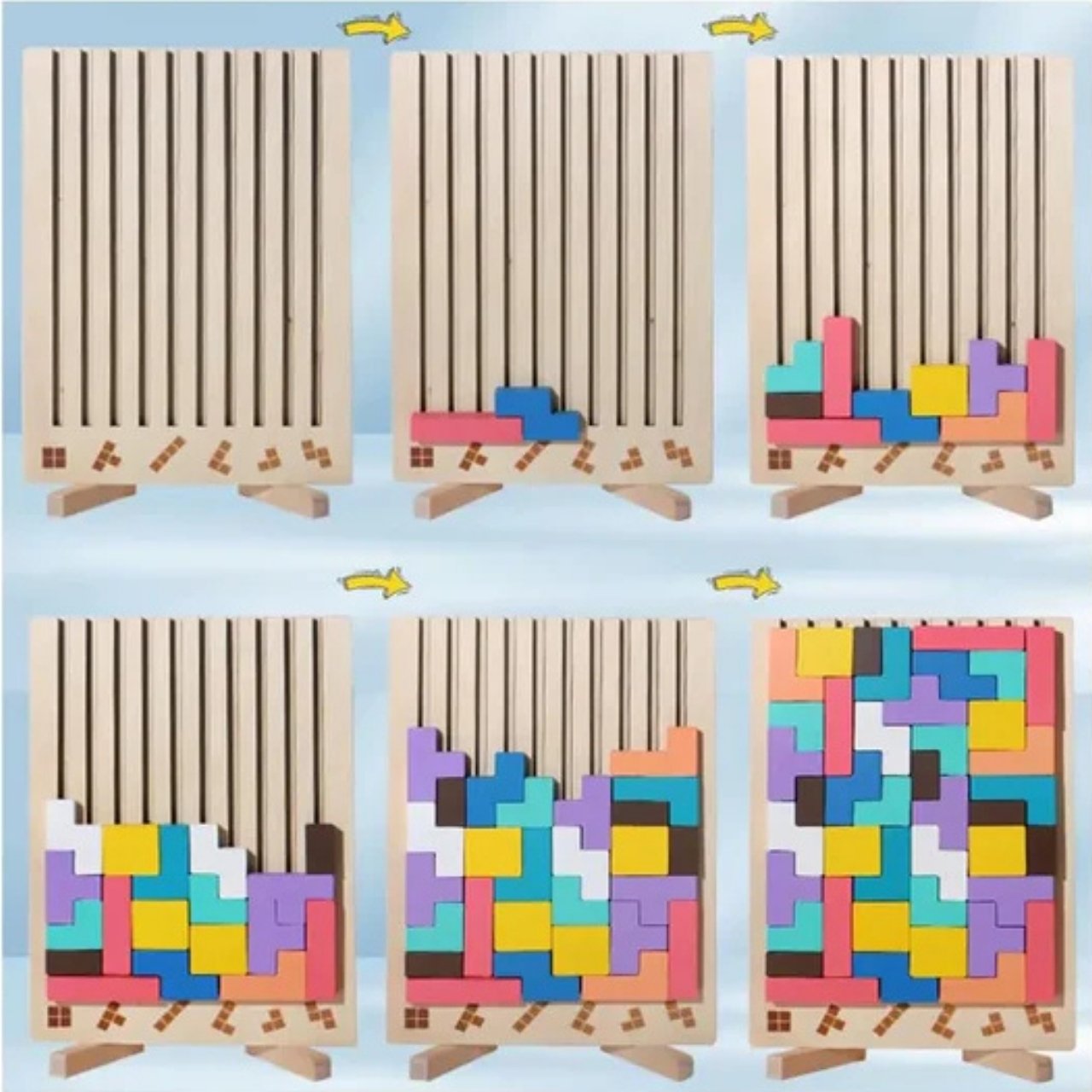 Tetris, wooden didactic toy - Image 7