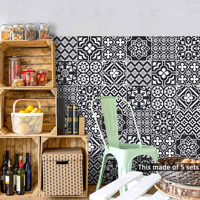 Imitation tile wall stickers are great for brightening up bathrooms, kitchens, living rooms, various furnishings, etc.