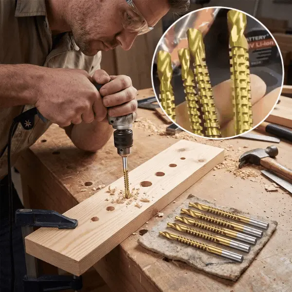 Twist Drill Set for Drilling (6 Pieces), TitBit - Image 1