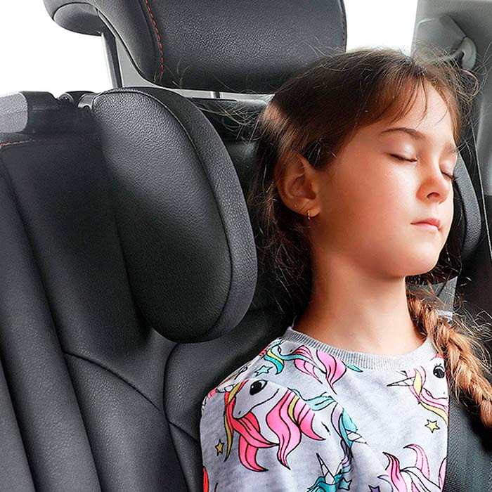 The car backrest is easy to install and can be moved 180 degrees!