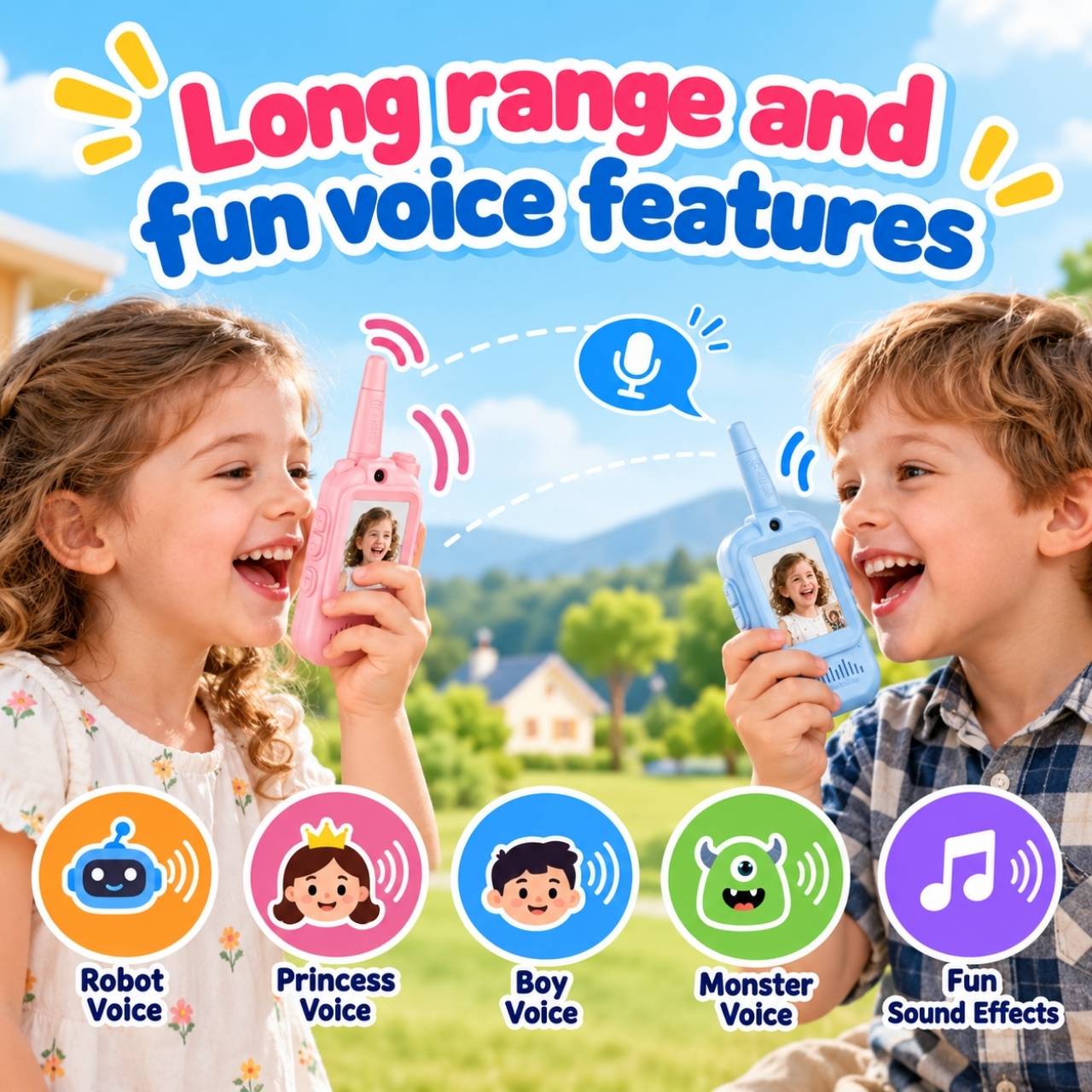 Children’s walkie-talkies with screens (2 pieces), VideoTalkie - Image 6