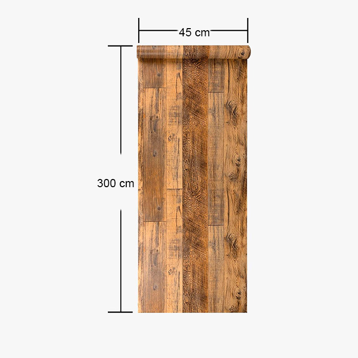VintageWall, self-adhesive sticker with natural wood look (300 x 45 cm) - Image 2