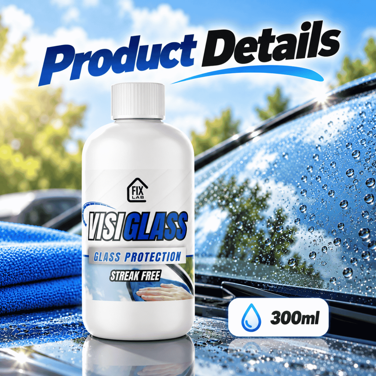 Car glass cleaner and protector, VisiGlass - Image 3