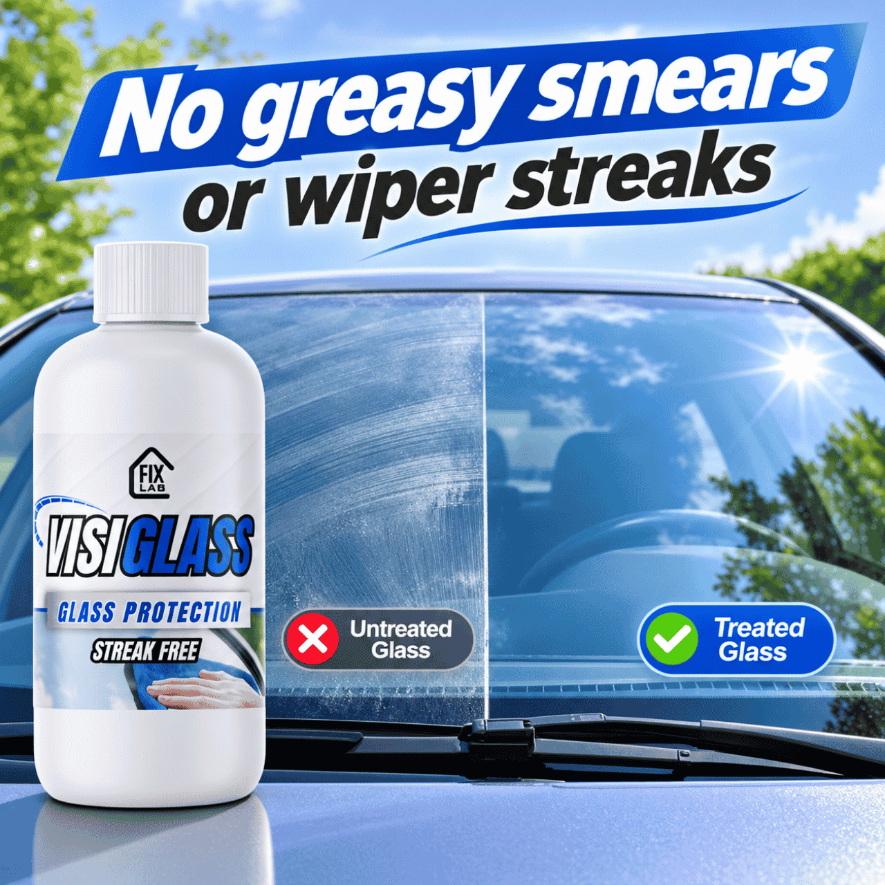 Car glass cleaner and protector, VisiGlass - Image 8