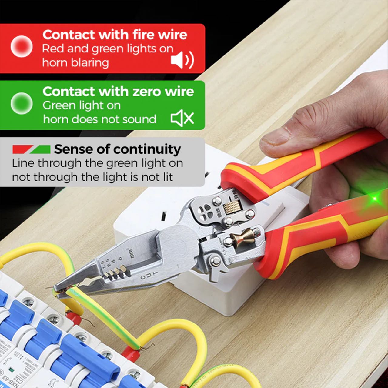 VoltagePliers, universal pliers for electrical work with voltage meter - Image 3