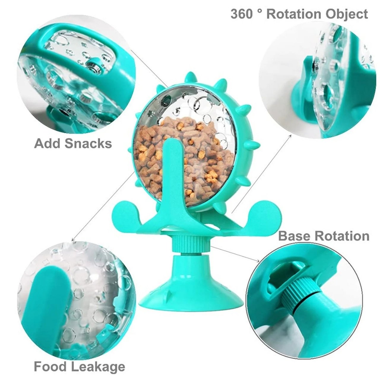 WheelToy, interactive rotating cat and dog food toy - Image 7