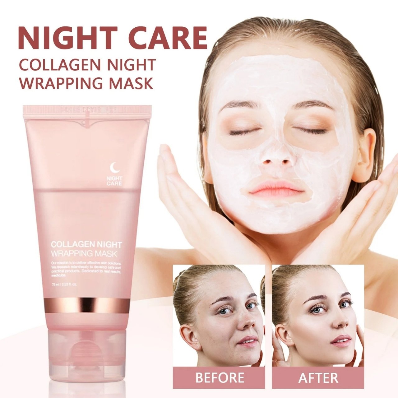 CollagenMask, collagen overnight peel-off face mask (1+1 FREE ) - Image 5
