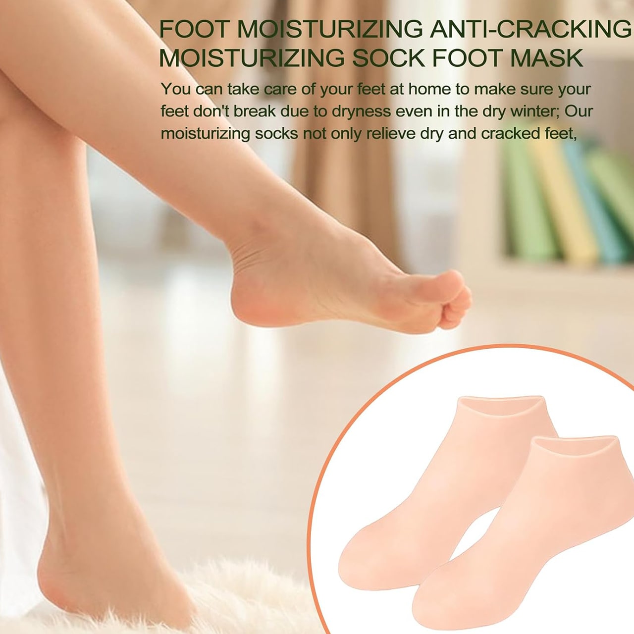 MoistMask, moisturising silicone foot care socks (1+1 FREE ) - Image 5