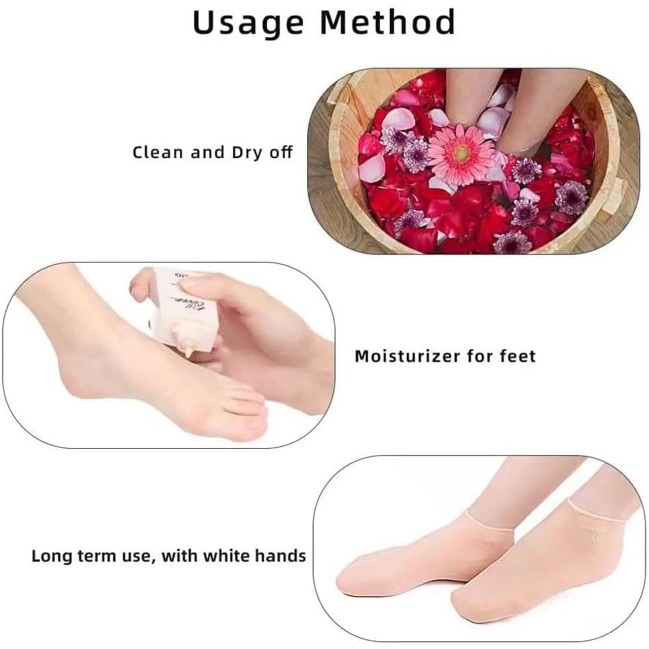 MoistMask, moisturising silicone foot care socks (1+1 FREE ) - Image 4
