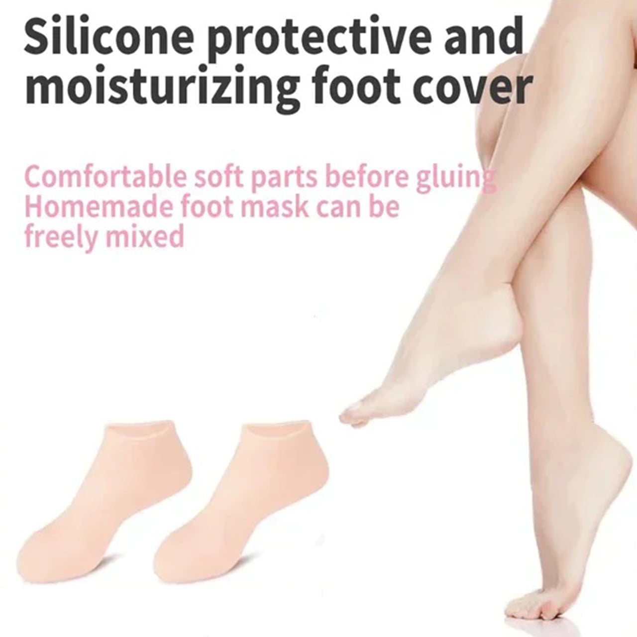 MoistMask, moisturising silicone foot care socks (1+1 FREE ) - Image 2
