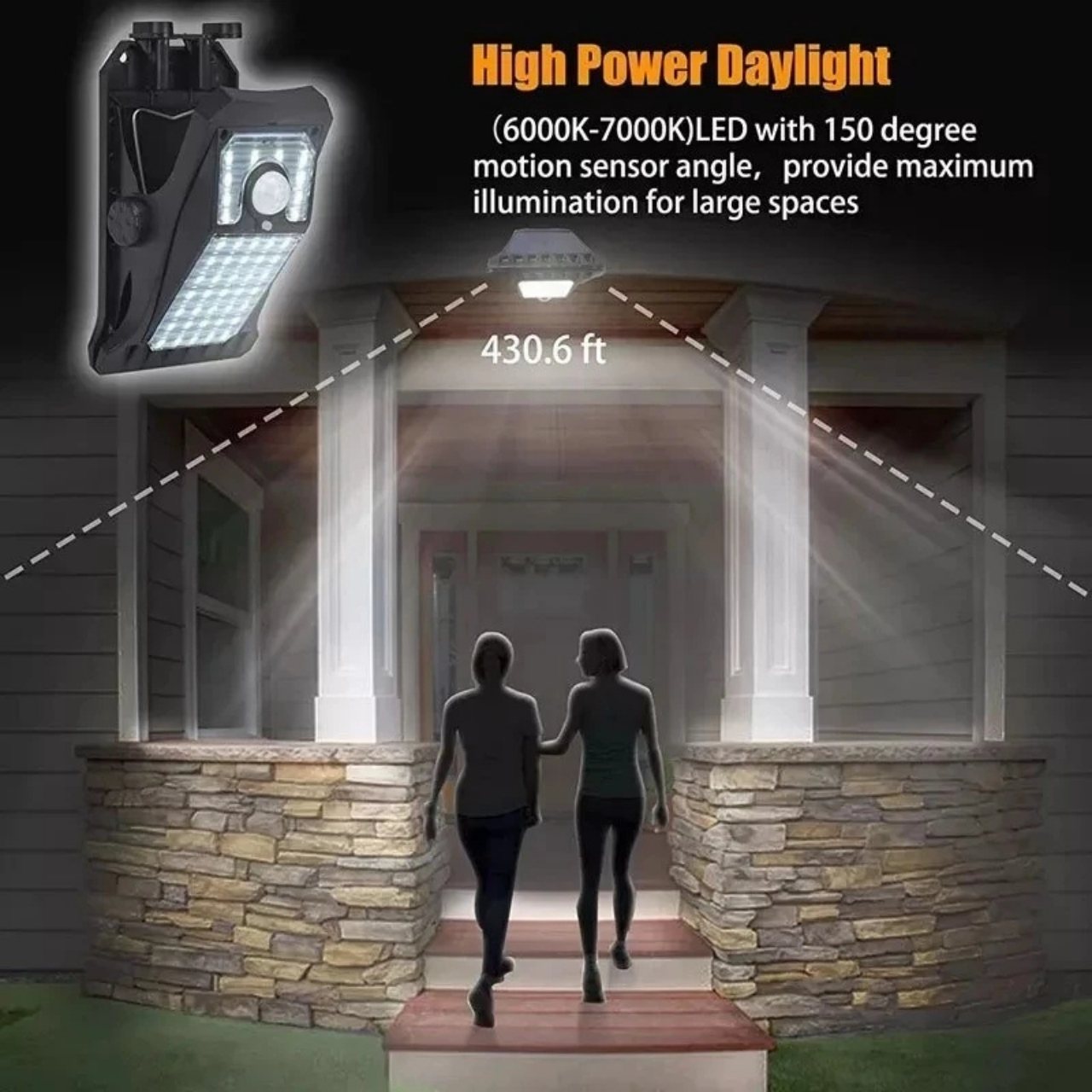 DeckClip, Solar Garden Light with Clip and Motion Sensor - Image 3