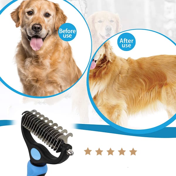 PetTangler, double-sided brush for removing hair and undercoat - Image 2